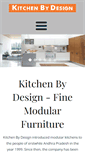 Mobile Screenshot of kitchen-by-design.com